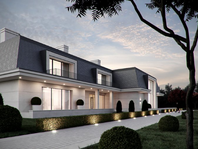 Фасад в сучасному стилі
